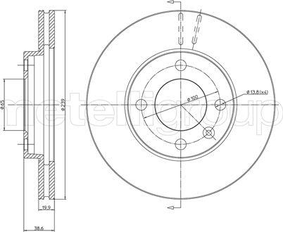 Fri.Tech. BD0242 - Bremžu diski ps1.lv