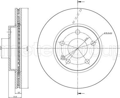 Fri.Tech. BD0247 - Bremžu diski ps1.lv