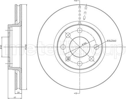 Fri.Tech. BD0265 - Bremžu diski ps1.lv