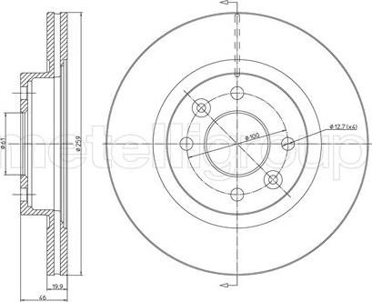 Fri.Tech. BD0262 - Bremžu diski ps1.lv