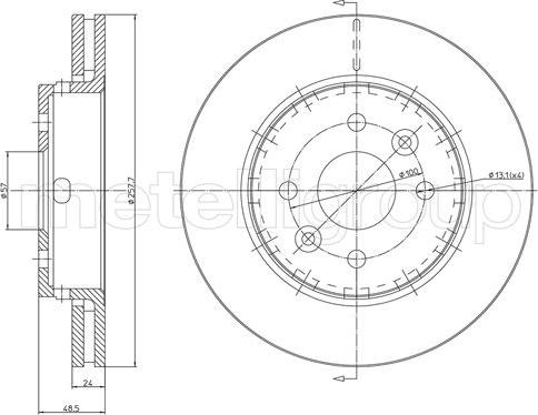 Fri.Tech. BD0205 - Bremžu diski ps1.lv