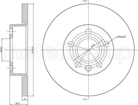 Fri.Tech. BD0219 - Bremžu diski ps1.lv