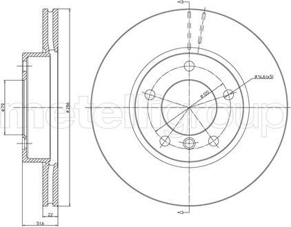 Fri.Tech. BD0283 - Bremžu diski ps1.lv