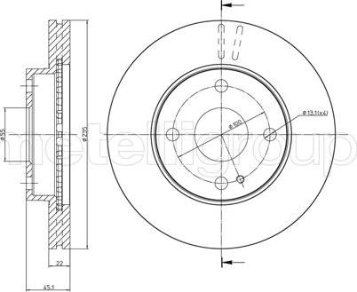 Fri.Tech. BD0234 - Bremžu diski ps1.lv