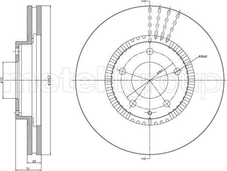 Fri.Tech. BD0231 - Bremžu diski ps1.lv