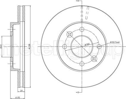 Fri.Tech. BD0272 - Bremžu diski ps1.lv