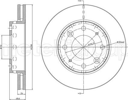 Fri.Tech. BD0799 - Bremžu diski ps1.lv