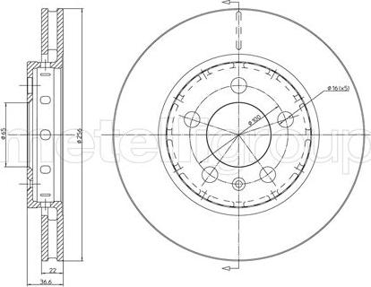 Fri.Tech. BD0742 - Bremžu diski ps1.lv