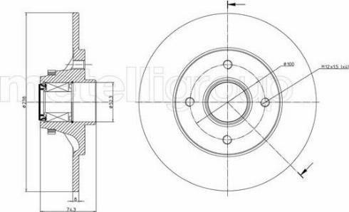 Fri.Tech. BD0747 - Bremžu diski ps1.lv