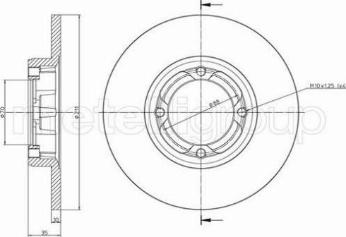 Fri.Tech. BD0754 - Bremžu diski ps1.lv