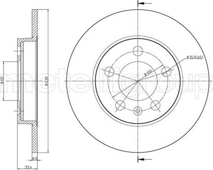 Fri.Tech. BD0751 - Bremžu diski ps1.lv