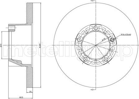 Fri.Tech. BD0758 - Bremžu diski ps1.lv