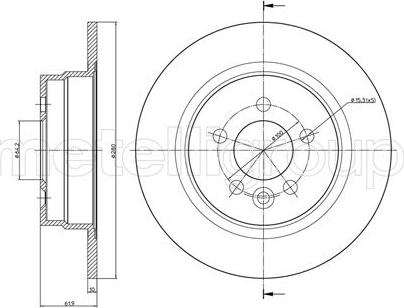 Fri.Tech. BD0764 - Bremžu diski ps1.lv