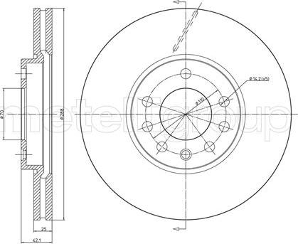 Fri.Tech. BD0719 - Bremžu diski ps1.lv