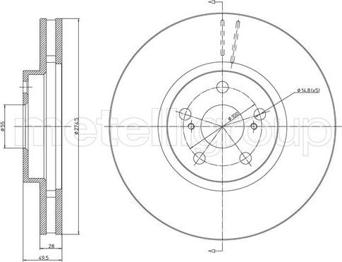 Fri.Tech. BD0715 - Bremžu diski ps1.lv