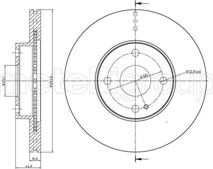 Fri.Tech. BD0713 - Bremžu diski ps1.lv