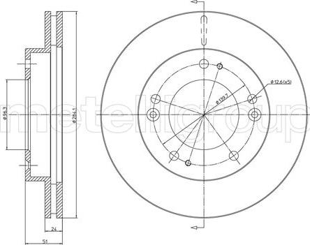 Fri.Tech. BD0785 - Bremžu diski ps1.lv