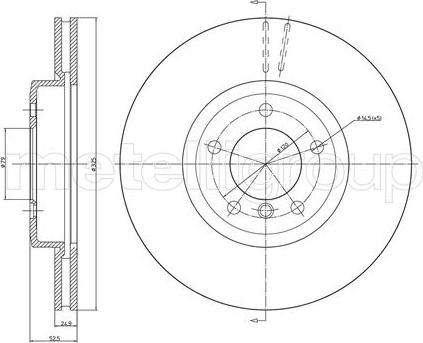 Fri.Tech. BD0739 - Bremžu diski ps1.lv