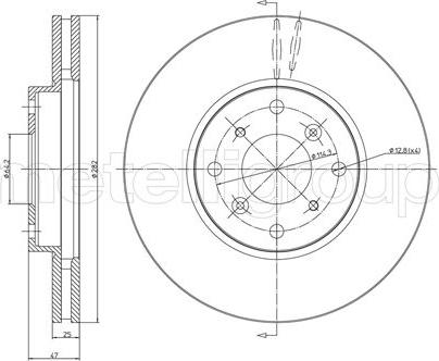 Fri.Tech. BD0734 - Bremžu diski ps1.lv