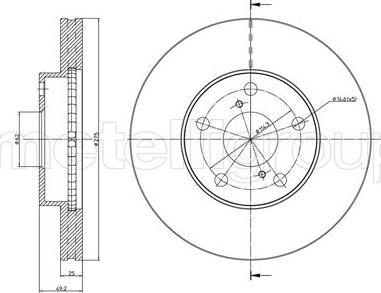 Fri.Tech. BD0732 - Bremžu diski ps1.lv