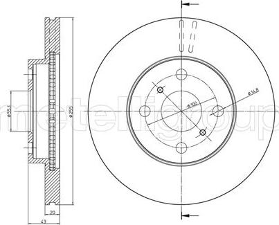 Fri.Tech. BD0721 - Bremžu diski ps1.lv