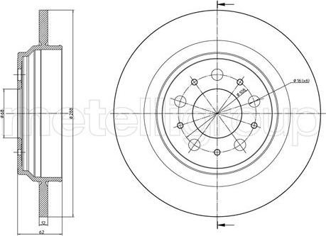 Fri.Tech. BD0773 - Bremžu diski ps1.lv