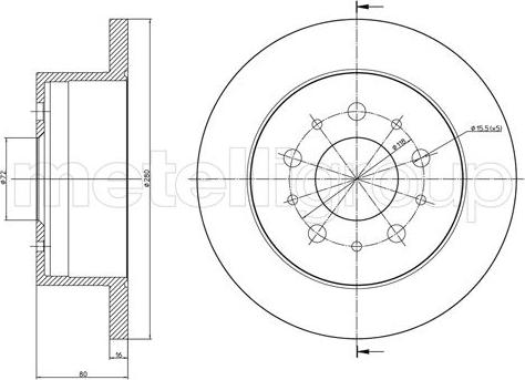 Fri.Tech. BD1403 - Bremžu diski ps1.lv