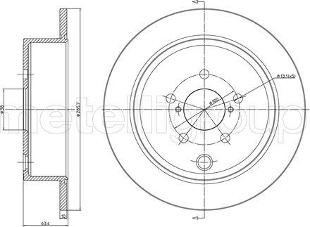 Fri.Tech. BD1436 - Bremžu diski ps1.lv