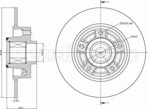 Fri.Tech. BD1432 - Bremžu diski ps1.lv