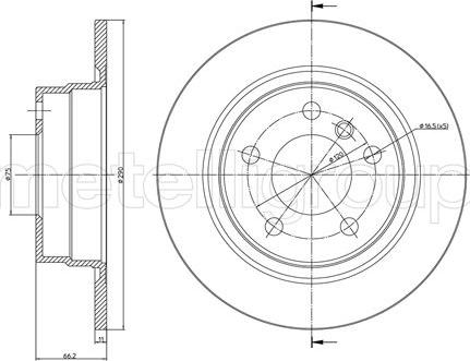 Fri.Tech. BD1653 - Bremžu diski ps1.lv