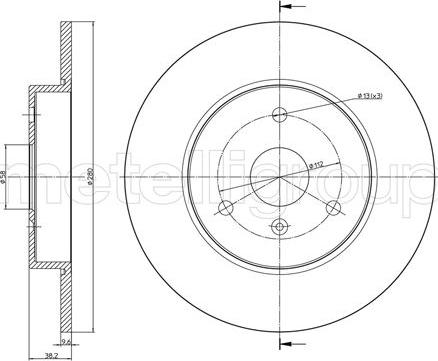 Fri.Tech. BD1609 - Bremžu diski ps1.lv