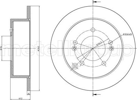 Fri.Tech. BD1114 - Bremžu diski ps1.lv