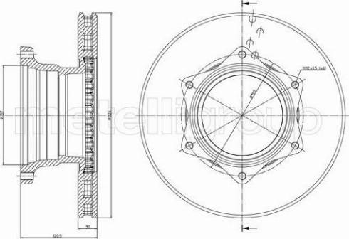 Fri.Tech. BD1134 - Bremžu diski ps1.lv