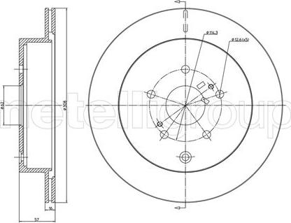 Fri.Tech. BD1383 - Bremžu diski ps1.lv