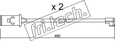 Fri.Tech. SU.101K - Indikators, Bremžu uzliku nodilums ps1.lv