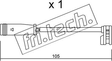 Fri.Tech. SU.313 - Indikators, Bremžu uzliku nodilums ps1.lv