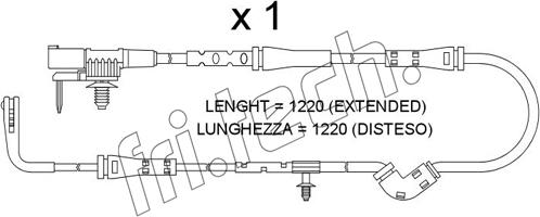 Fri.Tech. SU.386 - Indikators, Bremžu uzliku nodilums ps1.lv