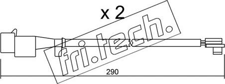 Fri.Tech. SU.260K - Indikators, Bremžu uzliku nodilums ps1.lv