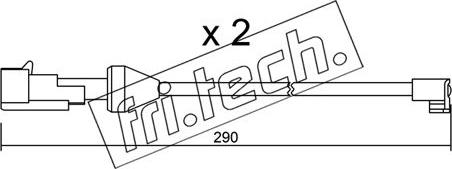 Fri.Tech. SU.204K - Indikators, Bremžu uzliku nodilums ps1.lv