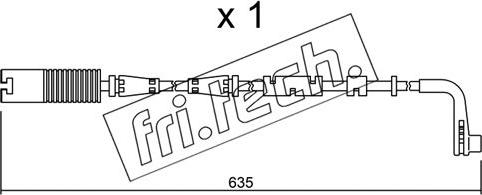 Fri.Tech. SU.205 - Indikators, Bremžu uzliku nodilums ps1.lv