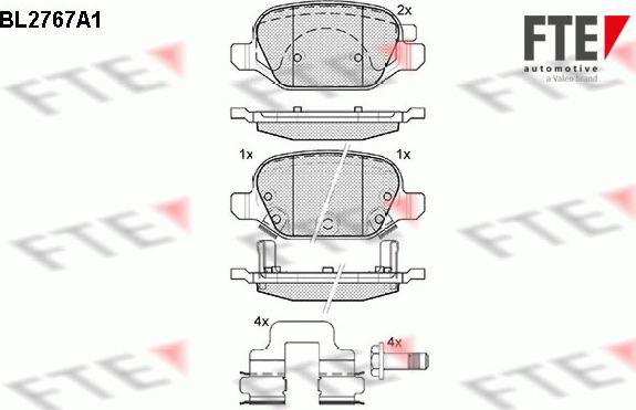 FTE 9010974 - Bremžu uzliku kompl., Disku bremzes ps1.lv