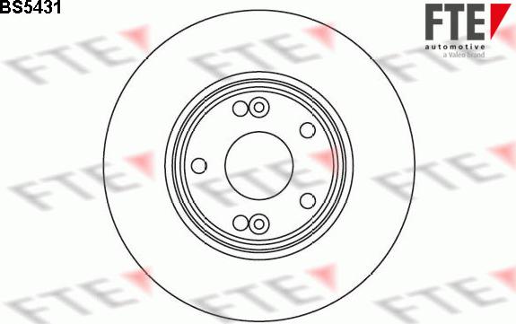 FTE BS5431 - Bremžu diski ps1.lv