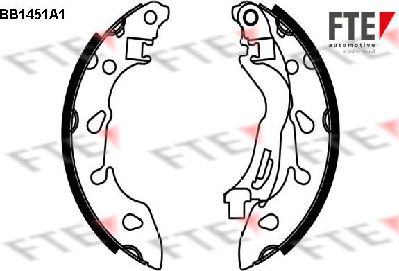 FTE BB1451A1 - Bremžu loku komplekts ps1.lv