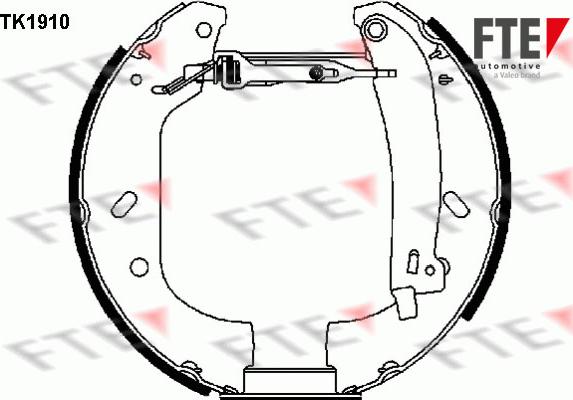 FTE 9110009 - Bremžu loku komplekts ps1.lv