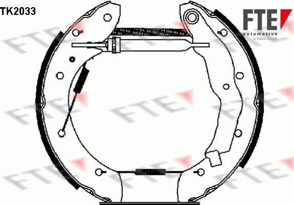 FTE TK2033 - Bremžu loku komplekts ps1.lv