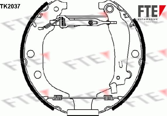 FTE TK2037 - Bremžu loku komplekts ps1.lv