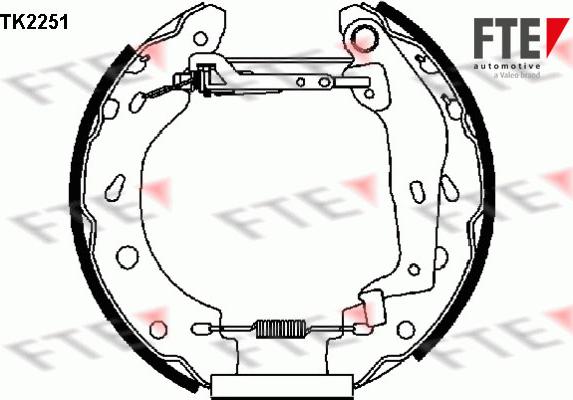 FTE TK2251 - Bremžu loku komplekts ps1.lv