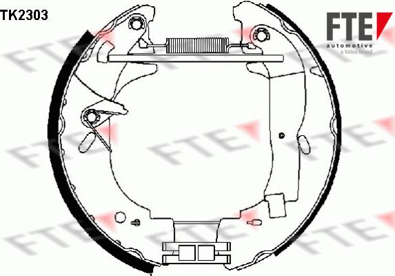 FTE TK2303 - Bremžu loku komplekts ps1.lv