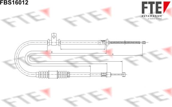 FTE 9250416 - Trose, Stāvbremžu sistēma ps1.lv