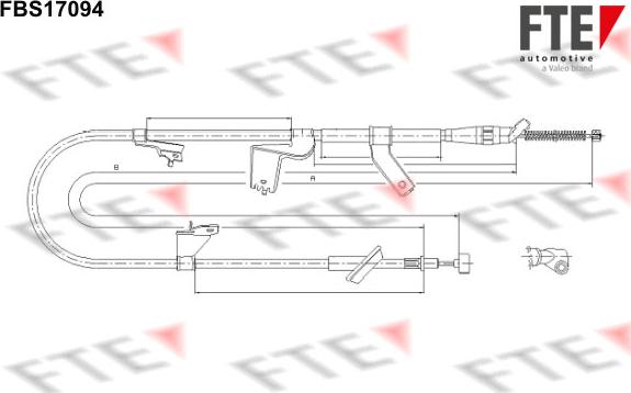 FTE 9250476 - Trose, Stāvbremžu sistēma ps1.lv